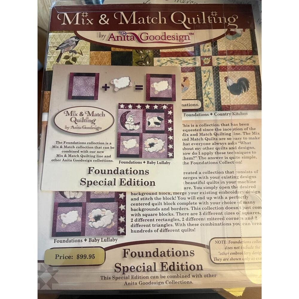 Mix & Match Quilting Anita Goodesign Foundations Special Edition Pattern #11AGSE